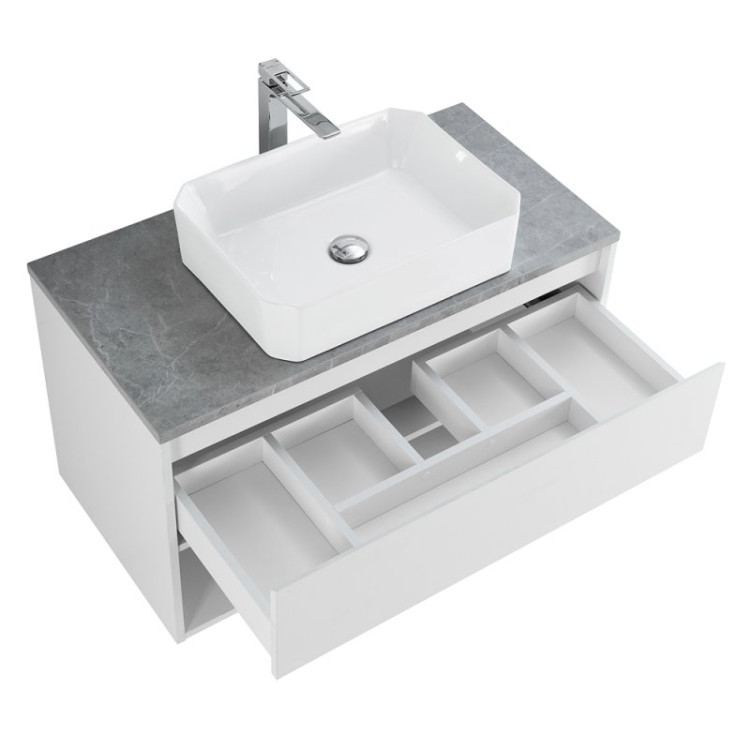 Столешница из керамогранита без отверстия под смеситель BelBagno KEP-90-BO-W0