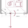 Душевая дверь в нишу BELBAGNO UNO-B-12 BelBagno UNO-B-12-30+70-C-Cr
