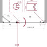 Душевая дверь в нишу BELBAGNO UNO-B-12 BelBagno UNO-B-12-30+70-C-Cr