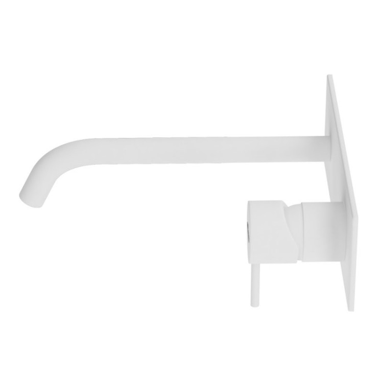 Смеситель для раковины встраиваемый однорычажный, с тонкой ручкой, на единой площадке Cezares LEAF-BLI1-L-SS