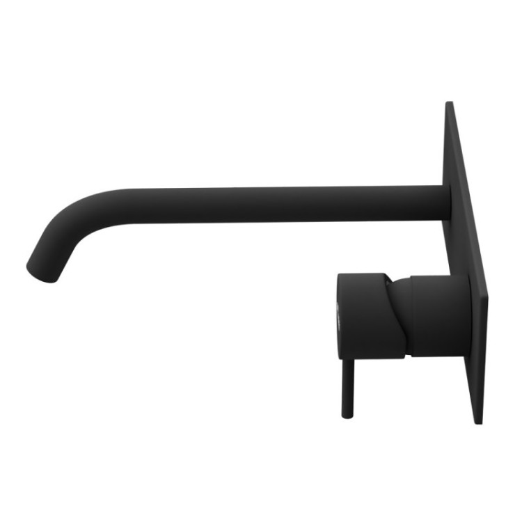 Смеситель для раковины встраиваемый однорычажный, с тонкой ручкой, на единой площадке Cezares LEAF-BLI1-L-SS