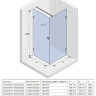 Душевой уголок Riho Scandic Mistral M201 100x100