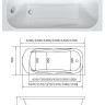 Ванна акриловая прямоугольная 1Marka CLASSIC 140х70 А (1Марка)