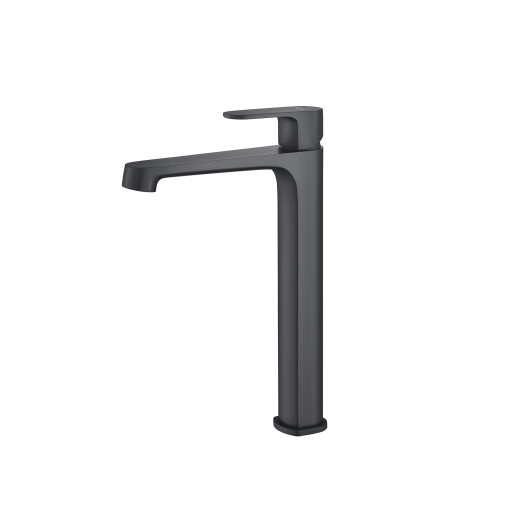 Смеситель для раковины 240, без донного клапана Aquatek, матовый черный AQ1204MB ОБЕРОН