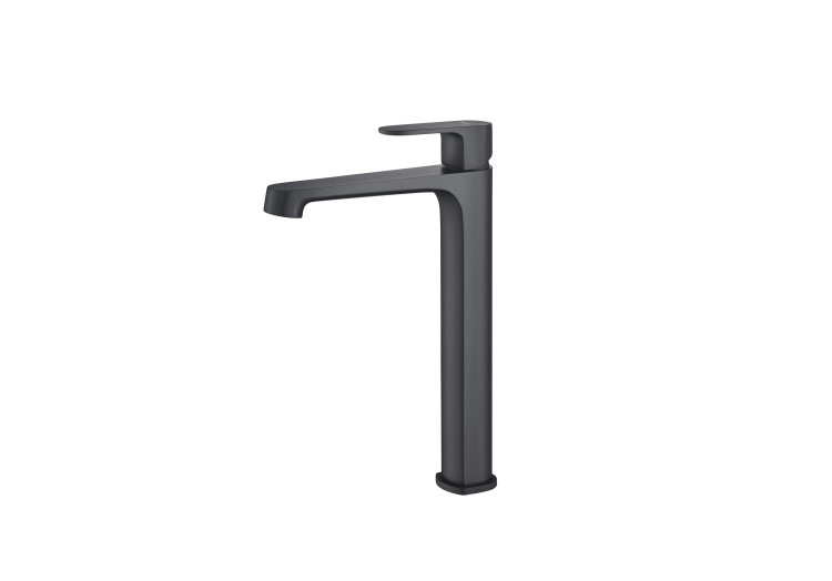 Смеситель для раковины 240, без донного клапана Aquatek, матовый черный AQ1204MB ОБЕРОН