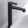 Смеситель для раковины 240, без донного клапана Aquatek, матовый черный AQ1204MB ОБЕРОН