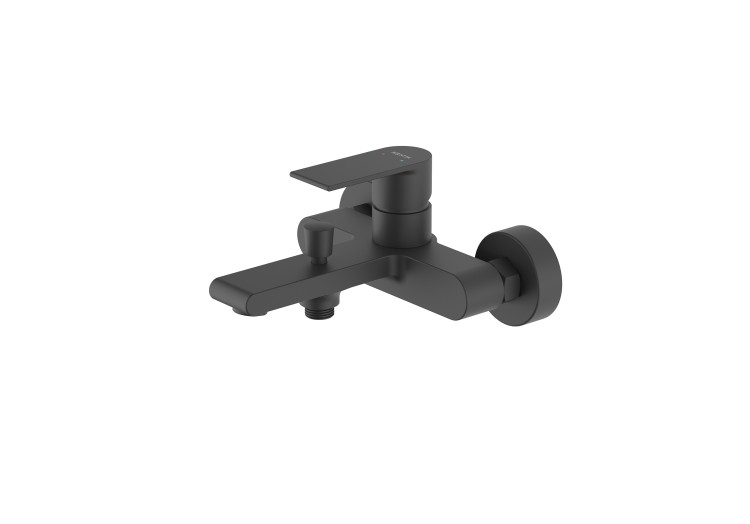 Смеситель для ванны Aquatek, матовый черный AQ1440MB ЛИРА