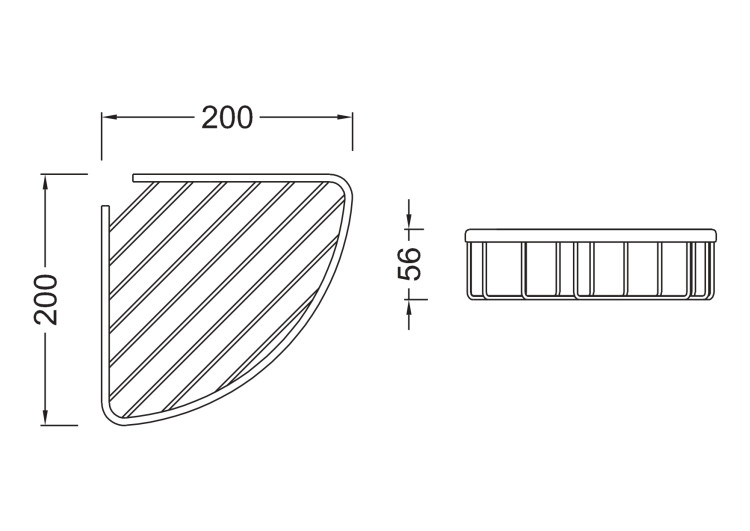Угловая полка Aquatek AQ4906CR