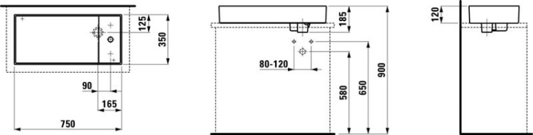 Раковина-чаша Laufen Kartell 75 8.1233.2