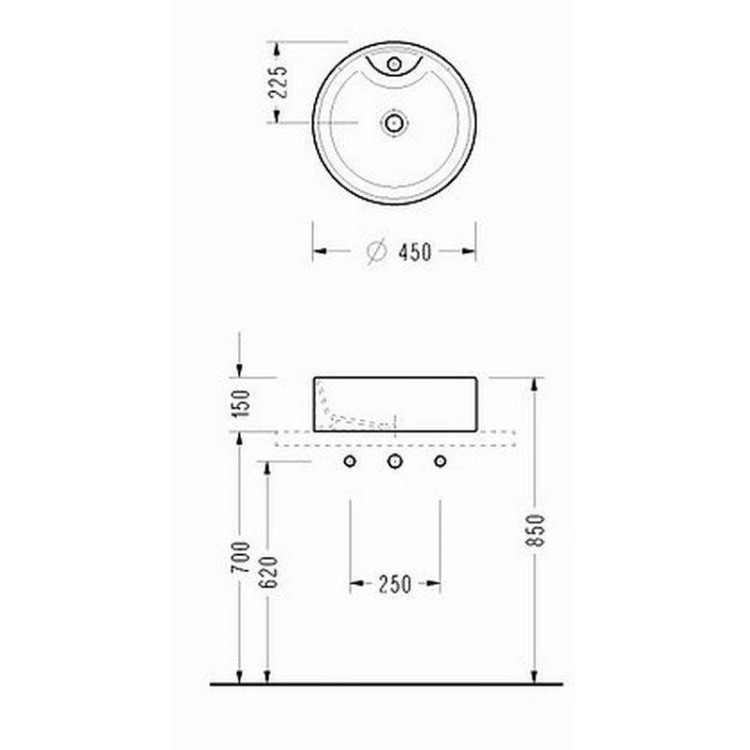 Раковина-чаша Serel 45 2054