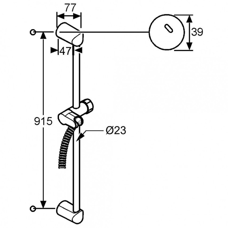Душевая штанга Kludi Zenta 6062005-00