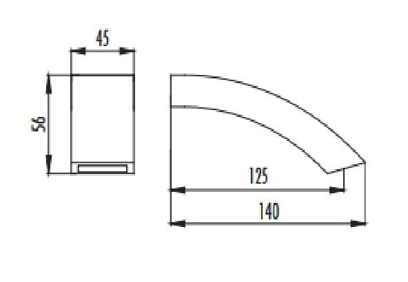 CREAVIT Излив для смесителя скрытого монтажа