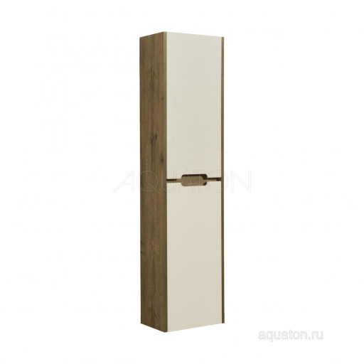Шкаф - колонна AQUATON Оливия бежевый, дуб велл 1A254603OLVG0
