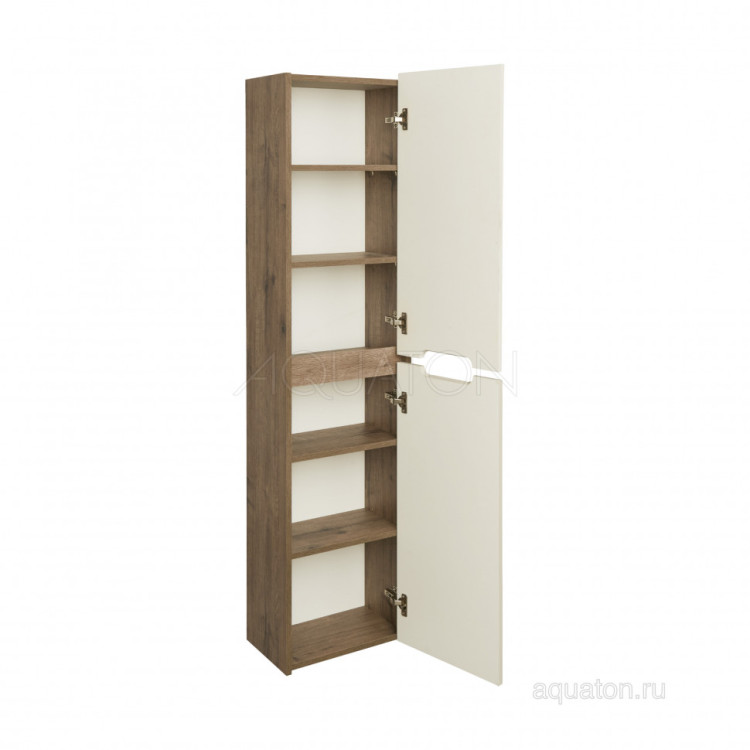 Шкаф - колонна AQUATON Оливия бежевый, дуб велл 1A254603OLVG0