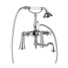 Смеситель на борт ванны с поворотным изливом и ручным душем Cezares LORD-PBV2-01-Bi