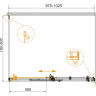 Душевой уголок STYLUS-SOFT-AH-1 Cezares STYLUS-SOFT-AH-1-110/100-C-Cr