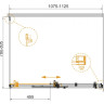 Душевой уголок STYLUS-SOFT-AH-1 Cezares STYLUS-SOFT-AH-1-110/100-C-Cr