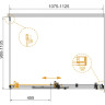 Душевой уголок STYLUS-SOFT-AH-1 Cezares STYLUS-SOFT-AH-1-110/100-C-Cr