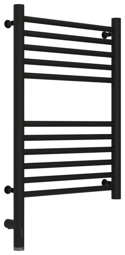 Полотенцесушитель электрический Сунержа Богема 3.0 прямая 600х400 МЭМ левый Матовый чёрный