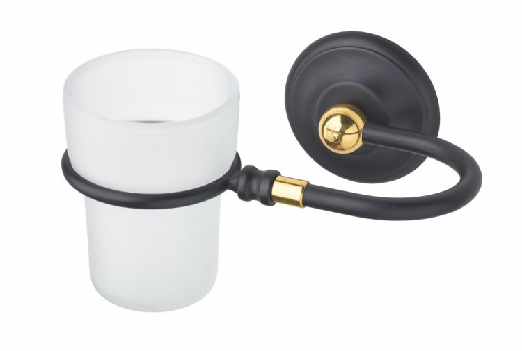 Стакан подвесной, матовое стекло ART&MAX AM-2140-Nero/Do-Ant