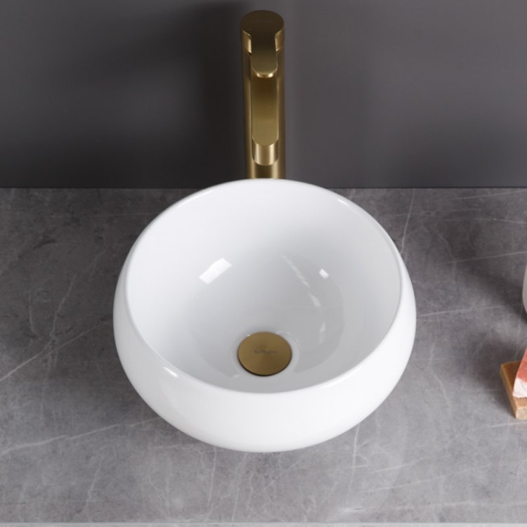 Раковина накладная керамическая круглая BelBagno BB1114