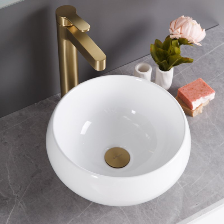 Раковина накладная керамическая круглая BelBagno BB1114