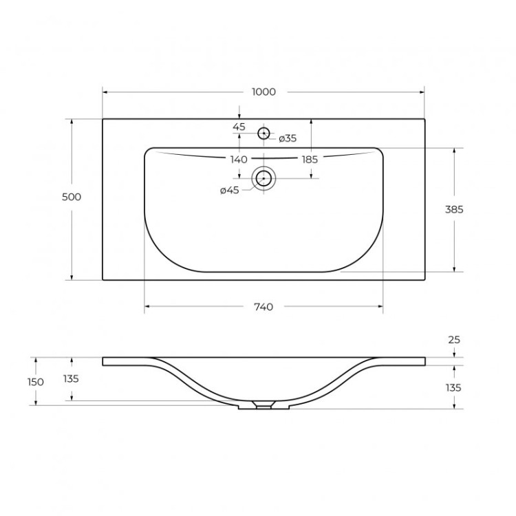 Шкаф подвесной с двумя распашными дверцами с доводчиками, с двумя полками Cezares MOLVENO-1600-2A-SC-LB