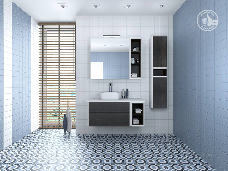 Шкафчик Aquaton Брук одностворчатый дуб ферр 1A202503BCDF0