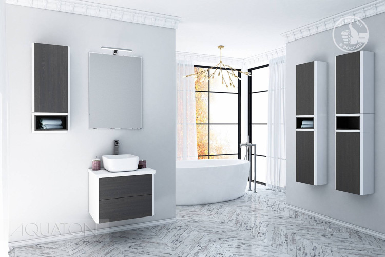 Шкафчик Aquaton Брук одностворчатый дуб ферр 1A202503BCDF0