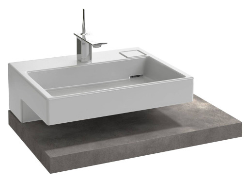 Столешница 80 см, без отверстия,  светло-серый меламин с эффектом ламинации Jacob Delafon TERRACE EB1193-N05