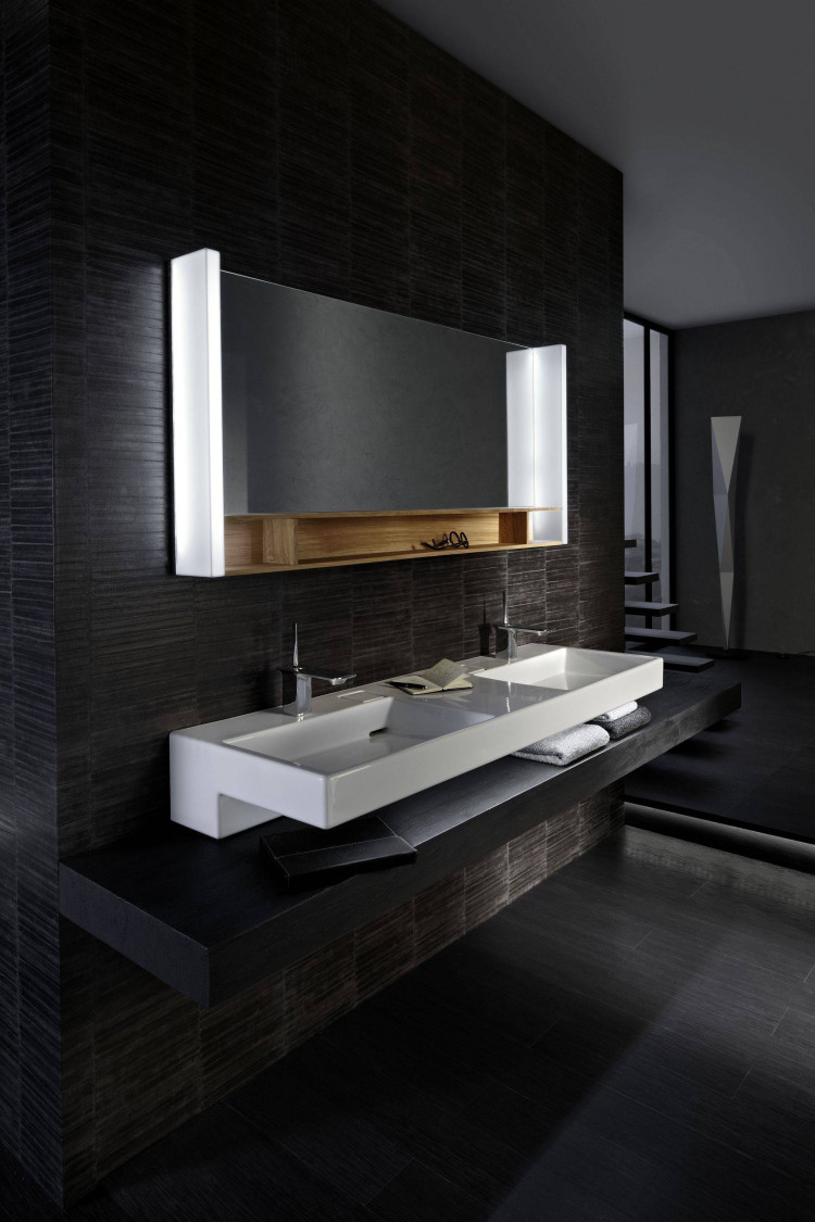 Столешница 80 см, без отверстия,  светло-серый меламин с эффектом ламинации Jacob Delafon TERRACE EB1193-N05