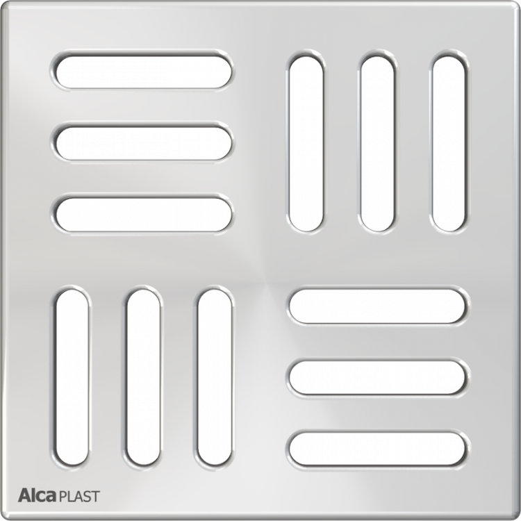 Pешетка 102×102 мм нержавеющая сталь Alcadrain MPV004