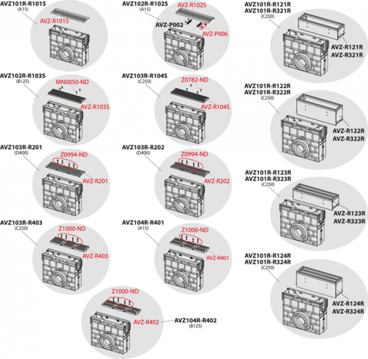Пескоуловитель для дренажного канала с щелевой симметричной сервисной надставкой 160 мм, нержавеющая сталь Alcadrain AVZ101R-R324R