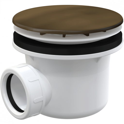 Сифон для душевого поддона, бронза-антик Alcadrain A49ANTIC