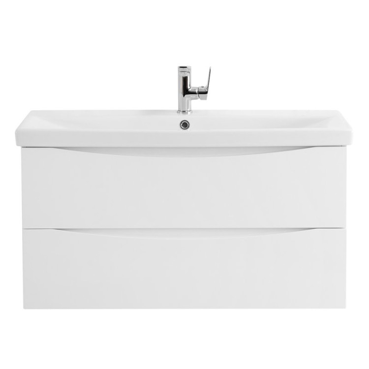 База под раковину подвесная с двумя выкатными ящиками 964x440x500 BelBagno MARINO-CER-1000-2C-SO-BO-P
