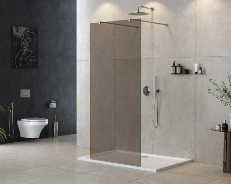 Душевая перегородка LIBERTA-L-2 Кронштейн 120 см Cezares LIBERTA-L-2-80-120-GR-Cr