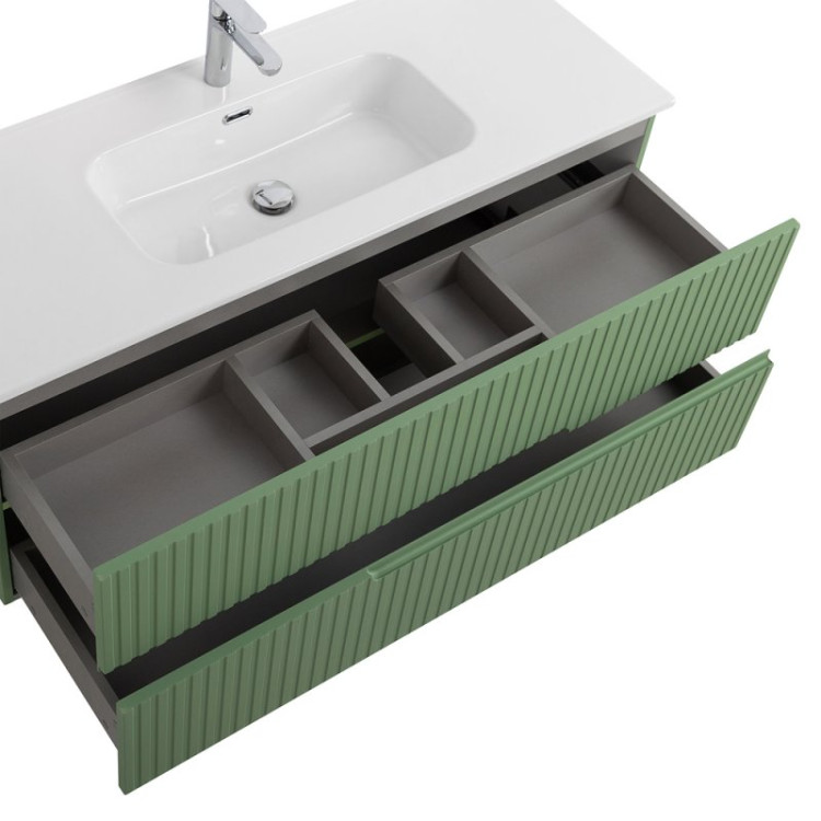 Керамическая раковина с одной чашей и двумя отверстиями под смеситель Cezares CZR-8073-120-1-2