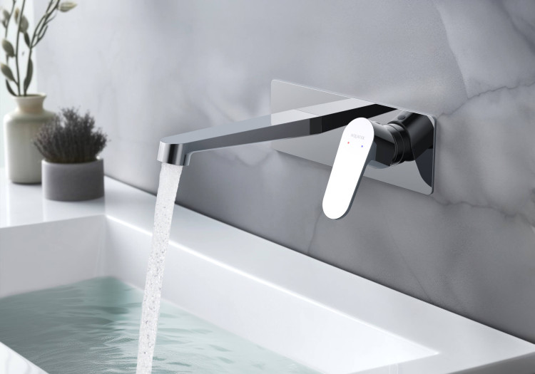 Смеситель для раковины настенный (внешняя и скрытая часть) Aquatek AQ1213CR ОБЕРОН