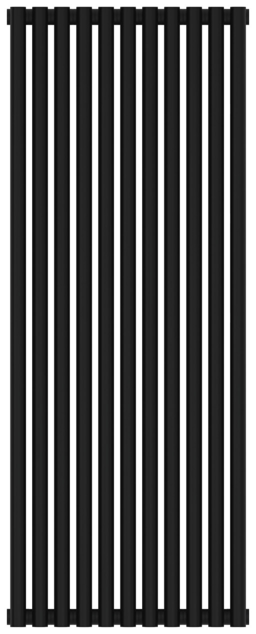 Отопительный радиатор Сунержа Эстет-11 1200х495 11 секций Матовый чёрный