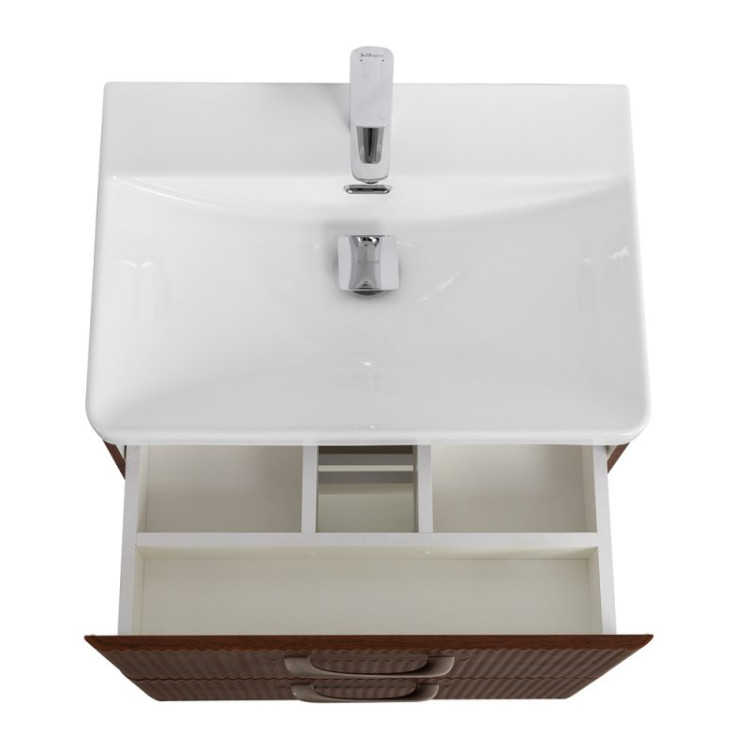 База под раковину подвесная с двумя выкатными ящиками 606x423x500 BelBagno DUE-600-2C-SO-RN-P