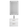 База под раковину подвесная с двумя выкатными ящиками 606x423x500 BelBagno DUE-600-2C-SO-RN-P