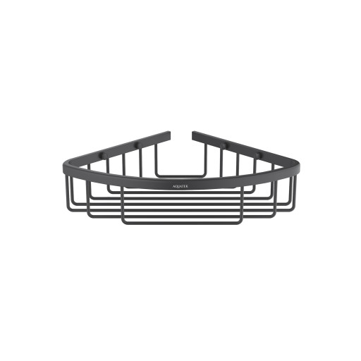 Угловая полка Aquatek матовый черный AQ4906MB