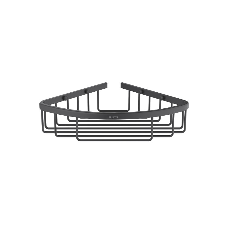 Угловая полка Aquatek матовый черный AQ4906MB