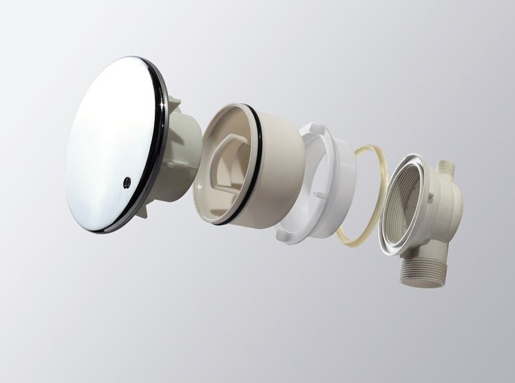 Душевой поддон из искусcтвенного мрамора TRAY-S-R-13-W Cezares CZR-02-90