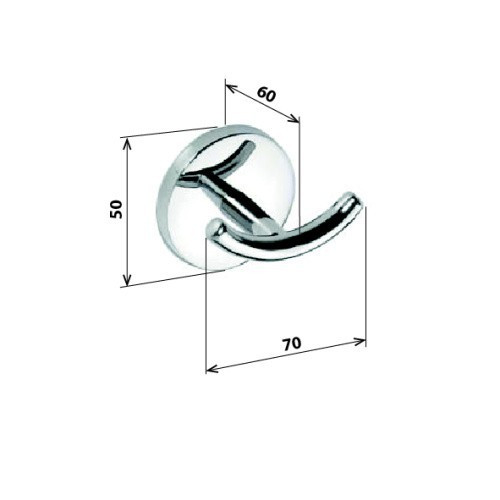 Крючок для полотенец Bemeta Alfa 102406022