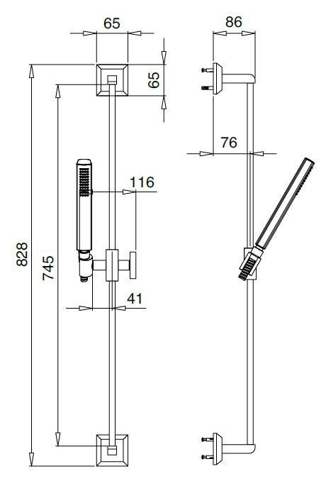 Душевой гарнитур Cezares LEGEND-SD-01