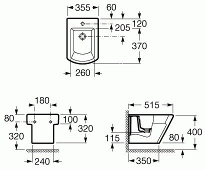 Биде Roca Hall 357624000