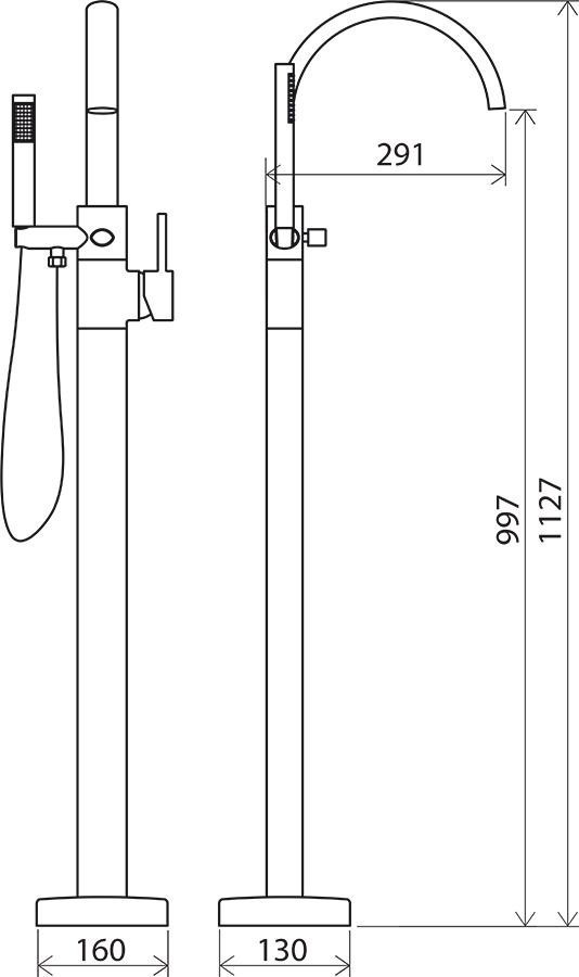 Смеситель Ravak Freedom FM-080.00