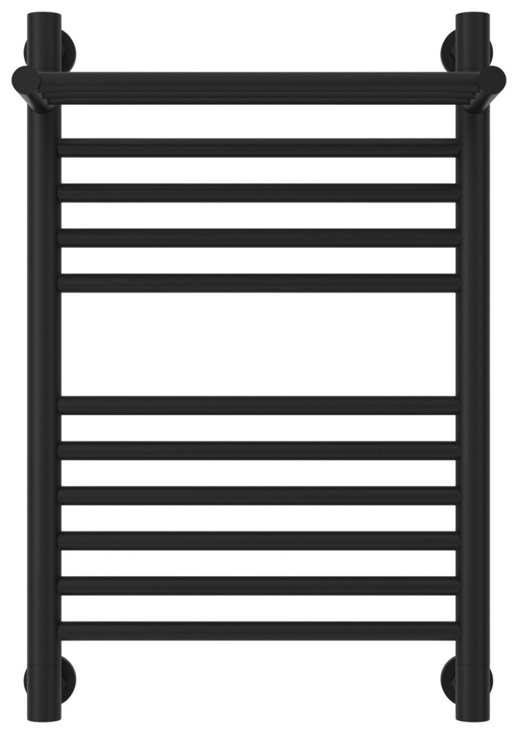 Полотенцесушитель водяной Сунержа Богема с полкой+ 600х400 Матовый чёрный