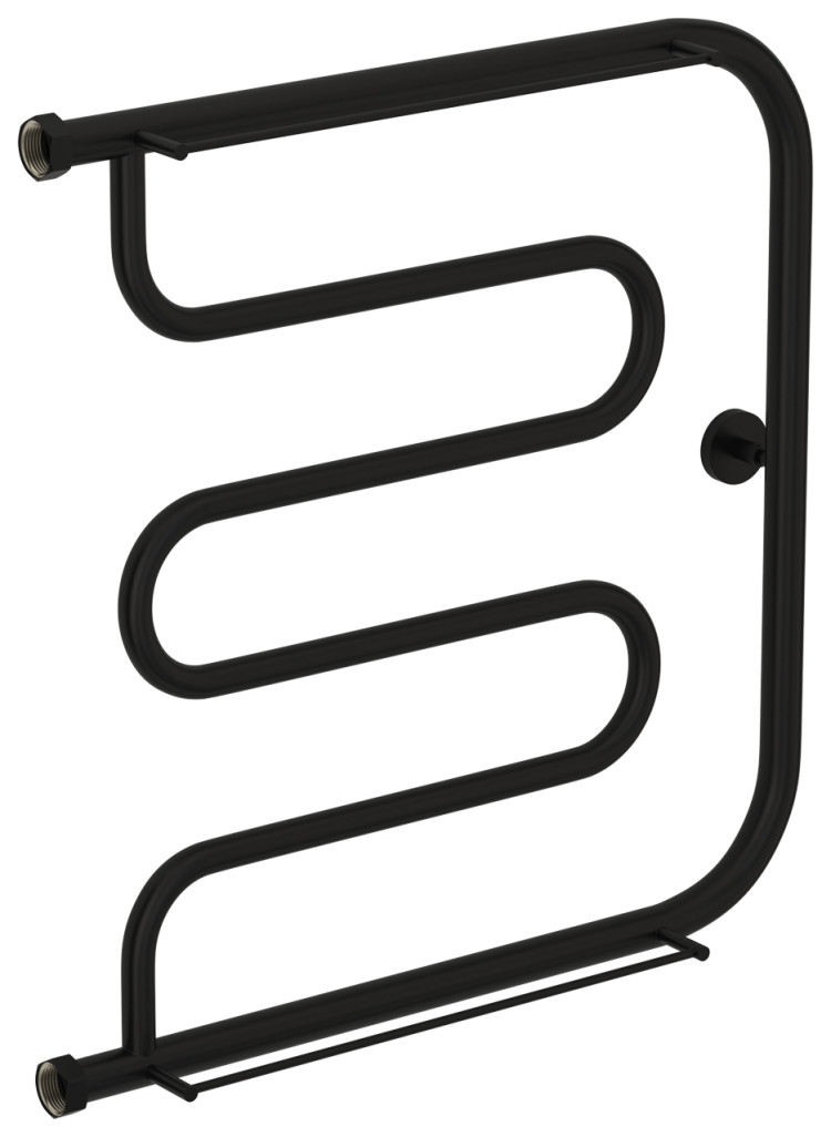 Полотенцесушитель водяной Сунержа Лира 2 полки+ 600х600 Матовый чёрный